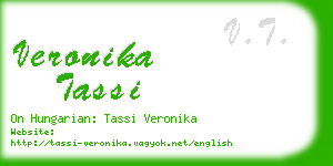 veronika tassi business card